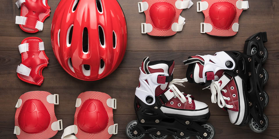 equipamentos de patinação