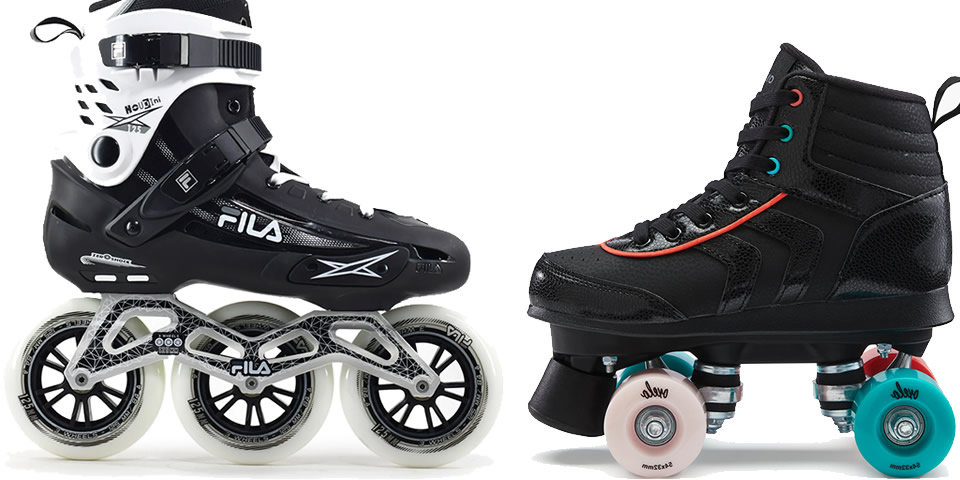 patins inline e patins quad